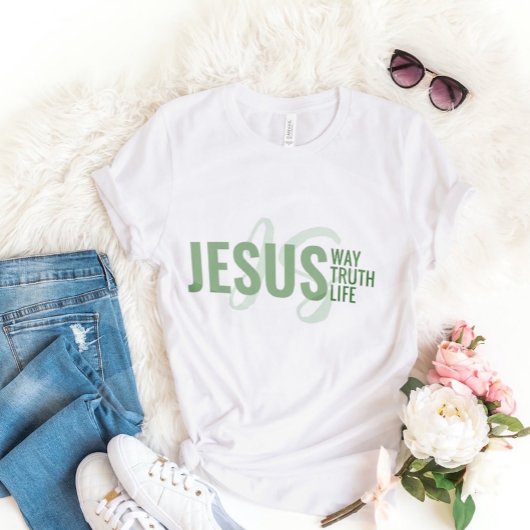 Jezus, leven, waarheid T-shirt