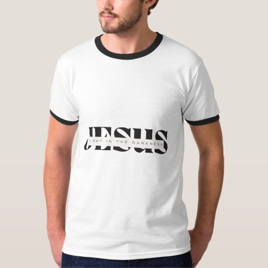 Jezus licht in de duisternis t-shirt (Voorkant)
