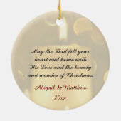 Jezus Licht van de Wereld Bijbel Verse Ornament (Achterkant)