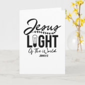 Jezus licht van de wereld - bijbelse versie kaart (Gele Bloem)