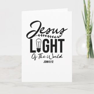 Jezus licht van de wereld - bijbelse versie kaart
