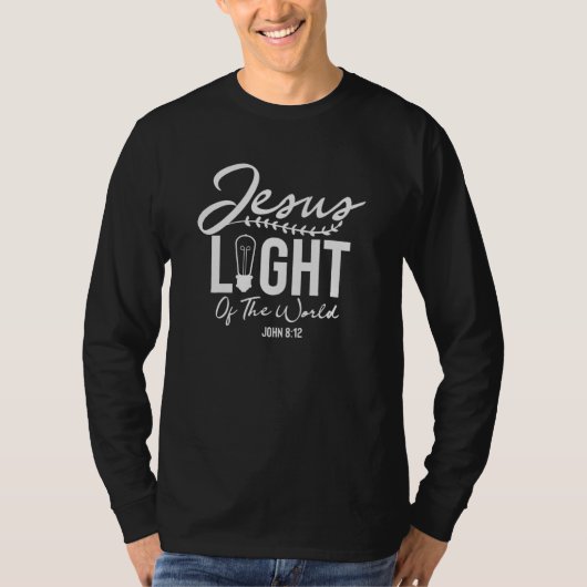Jezus licht van de wereld - bijbelse versie t-shirt (Voorkant)