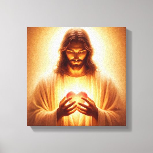 JEZUS LICHT VAN DE WERELD CANVAS AFDRUK (Voorkant)