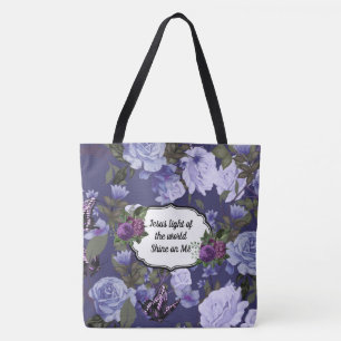 Jezus Licht van de Wereld Floral Mode Tas
