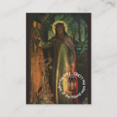 Jezus licht van de wereld gebedskaart visitekaartje (Voorkant)