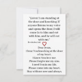 Jezus licht van de wereld platte Kaart (Achterkant)