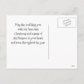 Jezus Licht van de wereld, psalm 8:12 Kerstmis Feestdagenkaart (Achterkant)