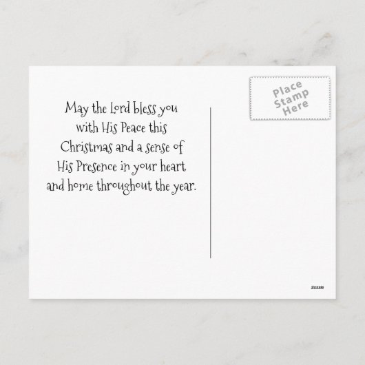 Jezus Licht van de wereld, psalm 8:12 Kerstmis Feestdagenkaart (Achterkant)