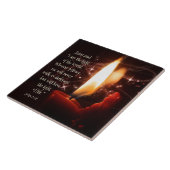 Jezus Licht van de Wereld Psalm 8, Bijbel, Kerstmi Tegeltje (Zijkant)