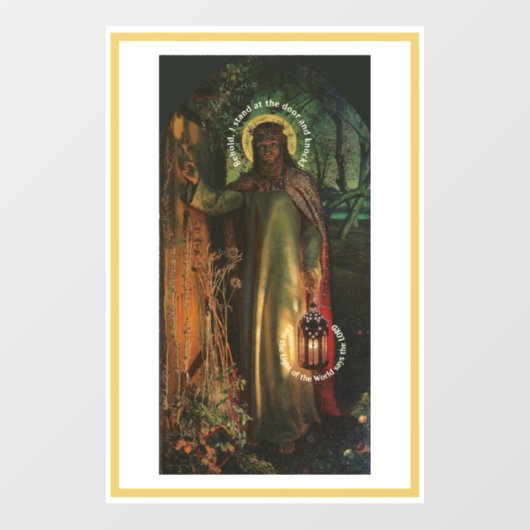 Jezus Licht van de wereld Raamsticker (Vel)