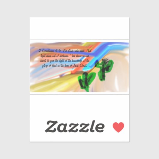 Jezus licht van de wereld sticker (Vel)