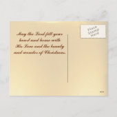 Jezus Licht van het Wereld Bijbelse Briefkaart (Achterkant)