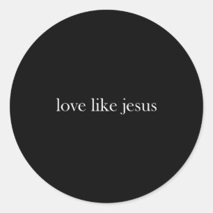 Jezus Liefde Als Jezus Christelijk Kruis God Geloo Ronde Sticker