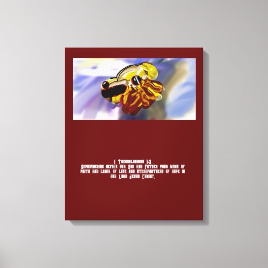 Jezus liefde canvas afdruk (Voorkant)