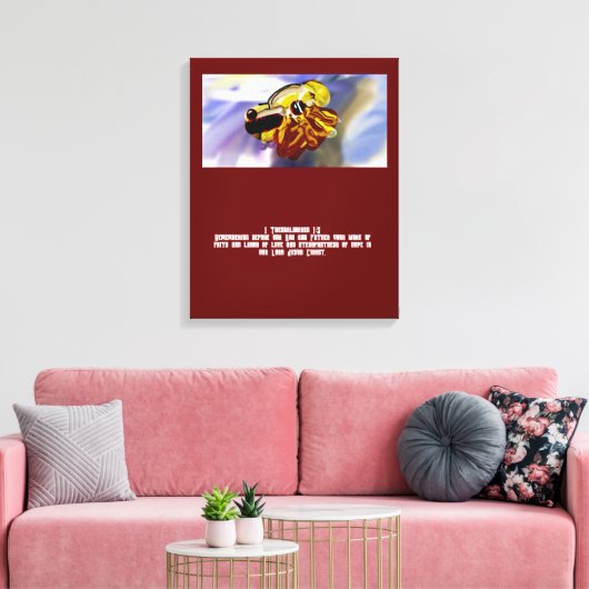 Jezus liefde canvas afdruk (Insitu (Woonkamer))