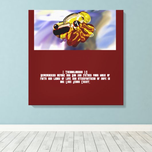 Jezus liefde canvas afdruk (Insitu (Houten vloer))