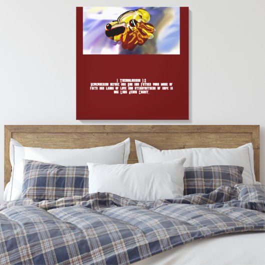 Jezus liefde canvas afdruk (Insitu (Slaapkamer))