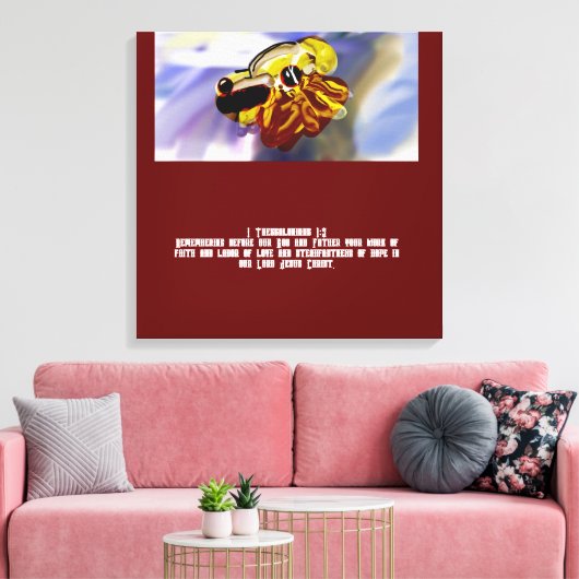 Jezus liefde canvas afdruk (Insitu (Woonkamer))