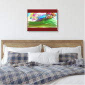 Jezus liefde canvas afdruk (Insitu (Slaapkamer))