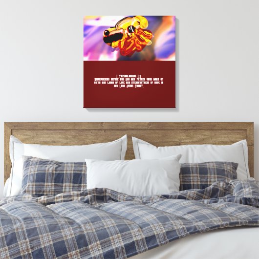 Jezus liefde canvas afdruk (Insitu (Slaapkamer))