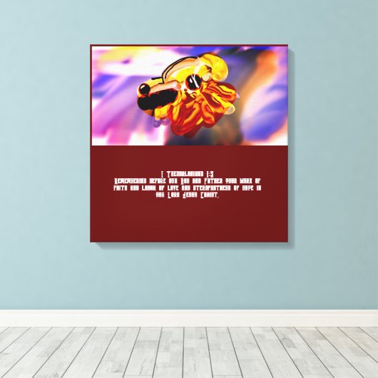 Jezus liefde canvas afdruk (Insitu (Houten vloer))