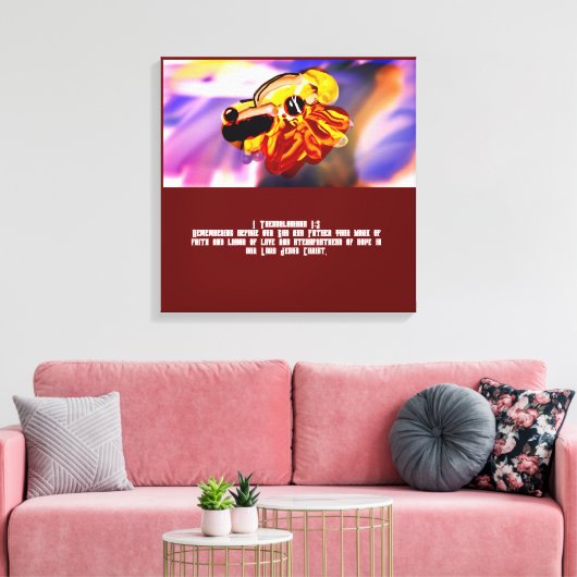 Jezus liefde canvas afdruk (Insitu (Woonkamer))