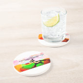 Jezus liefde houden zandsteen onderzetter (Zijkant)