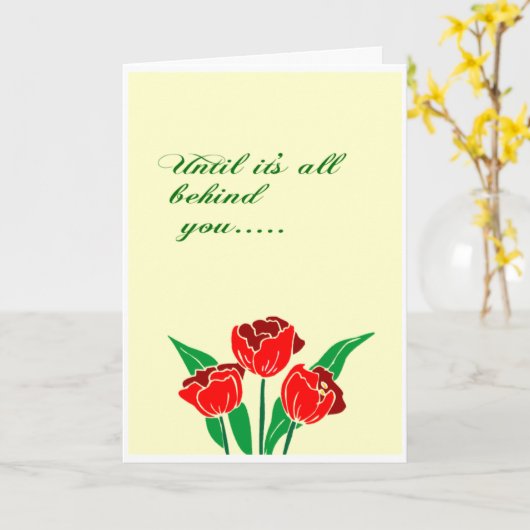 Jezus' liefde is achter je kaart (Gele Bloem)