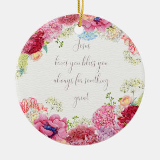 Jezus liefde keramisch ornament