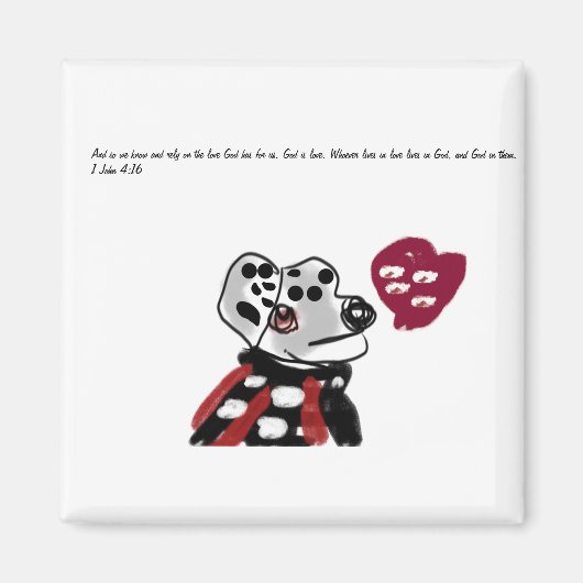Jezus liefde magneet (Voorkant)