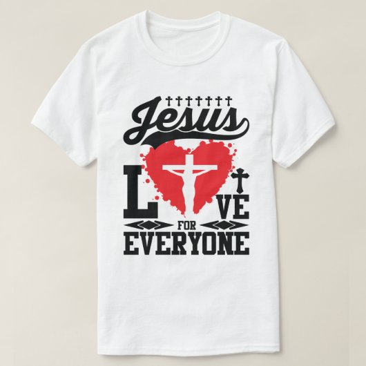Jezus 'Liefde voor iedereen T-Shirt (Design voorkant)