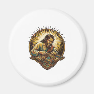 Jezus liet kleine SD-kaart vallen Verloren tapijt Magneet