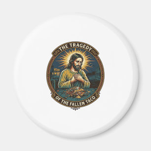 Jezus liet laat in de nacht taco straatvoedsel dro magneet