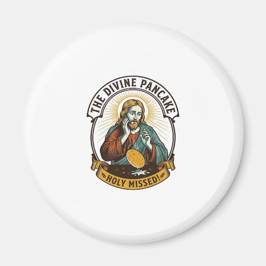 Jezus liet perfecte pannenkoek vallen bij het omdr magneet (Voorkant)
