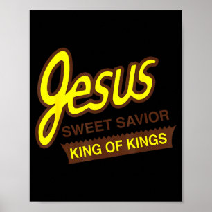 Jezus Lieve Redder Koning Der Koningen Funny Chris Poster