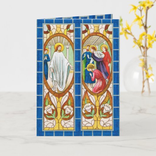 Jezus lijkt op de apostelen bij Pasen (RT 02) Kaart (Gele Bloem)