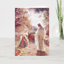 Jezus lijkt op Mary Magdalene Feestdagen Kaart