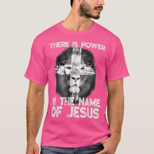 Jezus Lion Judah Chr heeft macht T-shirt