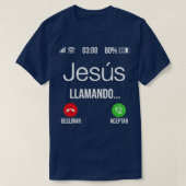 Jezus llamando Jezus noemt Spaans Christelijk T-shirt (Design voorkant)