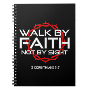Jezus loopt langs Faith Christelijk T-ShirtThis Je Notitieboek