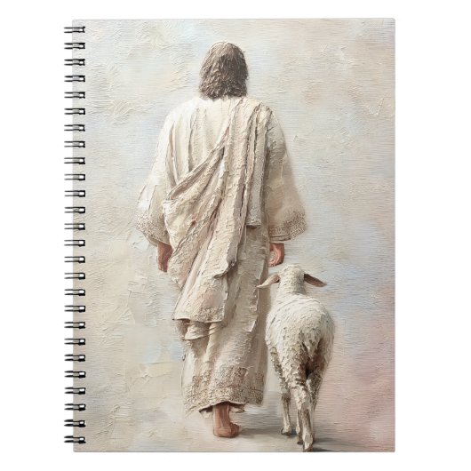 Jezus loopt met het Lam Notitieboek (Voorkant)