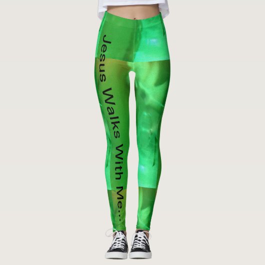 Jezus loopt met me mee... leggings (Voorkant)