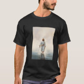 Jezus loopt op het water olieverfschilderij t-shirt (Voorkant)