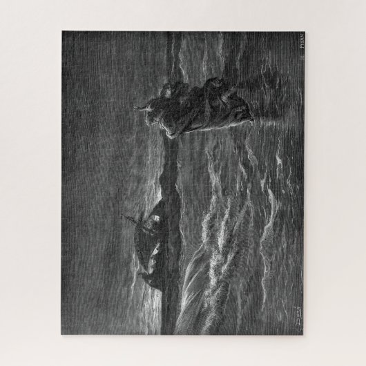 Jezus loopt op water legpuzzel (Verticaal)