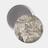 Jezus loopt op water magneet (Voorkant / Achterkant)