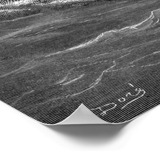 Jezus loopt op water poster (Hoek)