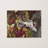 Jezus loopt over het ontwerp van de waterpuzzel legpuzzel (Horizontaal)