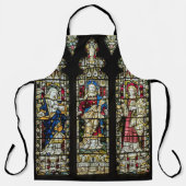 Jezus Maagd Mary Joseph Glas in lood Religieuze Schort (Voorkant)