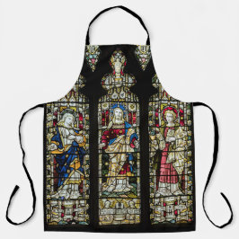 Jezus Maagd Mary Joseph Glas in lood Religieuze Schort