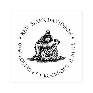 Jezus Maagd Mary Pieta Religieus Katholiek Rubberstempel